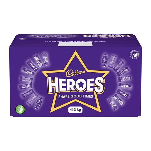 【2024 Flash Sale + Free Shipping】Cadbury Heroes Chocolate Bulk 2 KG Sharing Box
