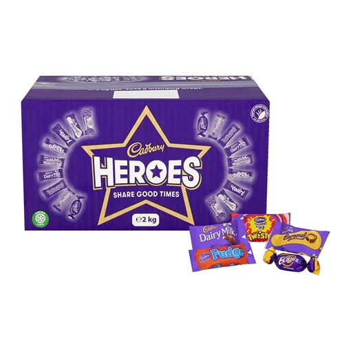 【2024 Flash Sale + Free Shipping】Cadbury Heroes Chocolate Bulk 2 KG Sharing Box