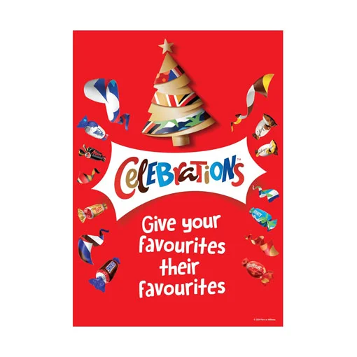 【2024 Black Friday Sales + Free Shipping 】Celebrations Milk Chocolate Christmas Advent Calendar 215g*2